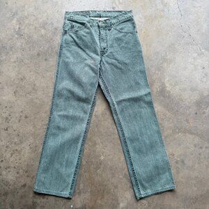 Vintage Levis 4509 White Tab Green Denim Straight Jeans USA 80s Actual 29x27